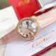 Ballon Bleu de Cartier 36mm Replica Watches Gold Diamond Green Leather Band (5)_th.jpg